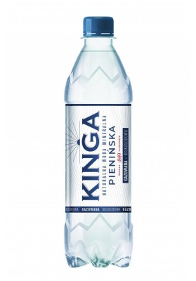 Woda mineralna KINGA PIENIŃSKA, gazowana, 0,5l - 12 szt