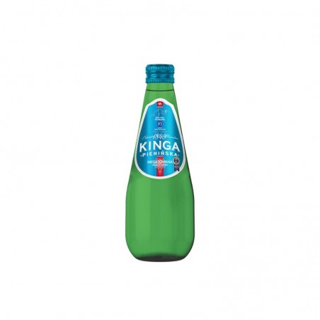 Woda mineralna KINGA PIENIŃSKA, niegazowana, butelka szklana zielona 0,33l - 12 szt