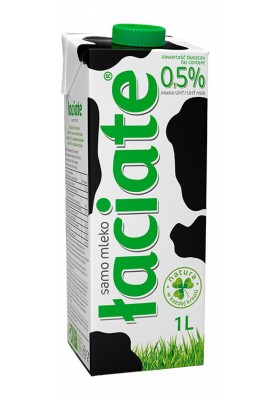 Mleko ŁACIATE, 0,5%, 1 l - 12 szt