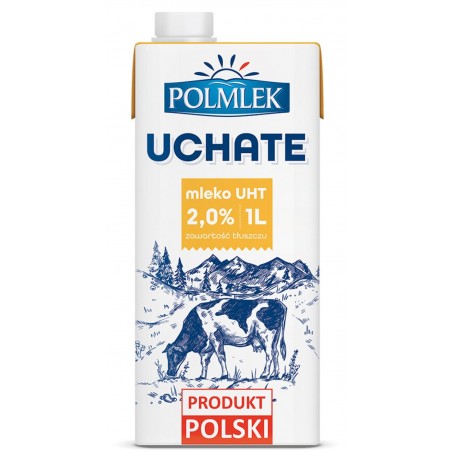 Mleko UHT POLMLEK 2%, 1l - 12 szt