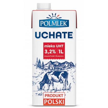 Mleko UHT POLMLEK 3,2%, 1l - 12 szt