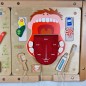 Edukacyjna tablica drewniana masterkidz higiena jamy ustnej montessori