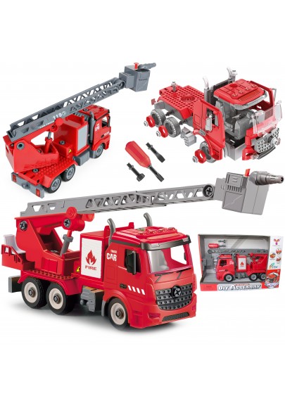 Woopie zestaw konstrukcyjny klocki wóz strażacki + śrubokręt
