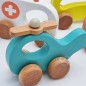 Tooky toy drewniany helikopter do pchania dla dzieci