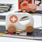 Tooky toy zestaw droga puzzle dla dzieci autostrada makieta 21 el. certyfikat fsc + 2 pojazdów drewnianych