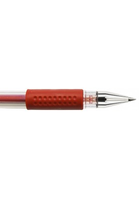 Długopis żelowy donau z wodoodpornym tuszem 0,5mm, czerwony - 12 szt