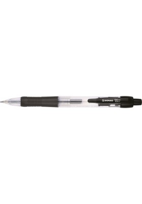 Długopis automatyczny żelowy DONAU z wodoodpornym tuszem 0,5mm, czarny