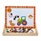 Tooky toy drewniana tablica dwustronna puzzle układanka magnetyczna farma