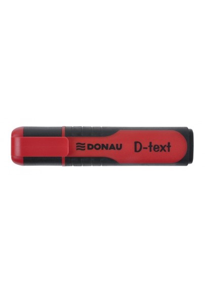 Zakreślacz fluorescencyjny donau d-text, 1-5mm (linia), czerwony - 10 szt
