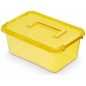 Pojemnik do przechowywania moxom color box, 4,5l, z rączką, żółty