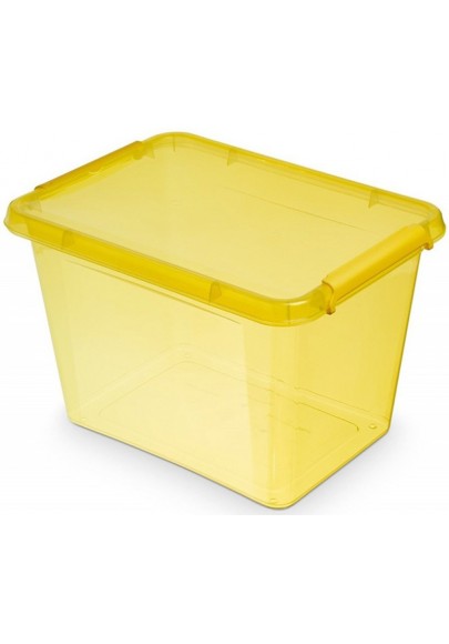 Pojemnik do przechowywania moxom color box, 19l, żółty