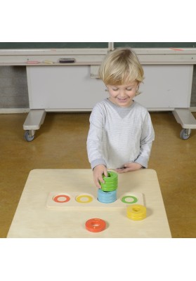 Masterkidz gra nauka liczenia kolorów rozmiarów układanka montessori