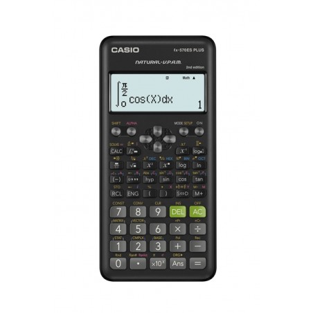 Kalkulator naukowy casio fx-570esplus-2-b, 417 funkcji, 77x162mm, czarny