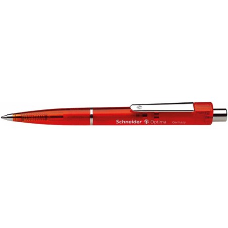 Długopis automatyczny schneider optima, express 735, m, czerwony - 10 szt