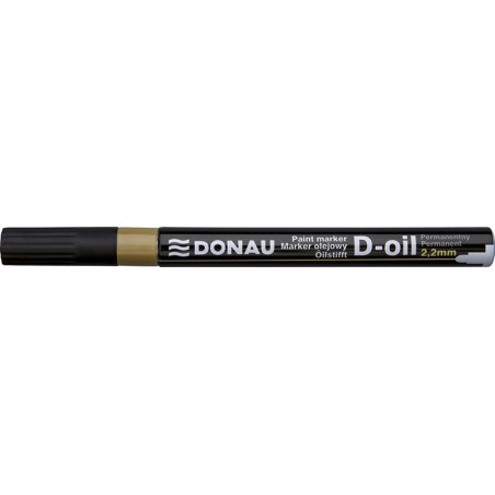 Marker olejowy DONAU D-Oil, okrągły, 2,2mm, złoty