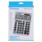 Kalkulator biurowy donau tech, 12-cyfr. wyświetlacz, wym. 210x154x37 mm, metalowa obudowa, srebrny