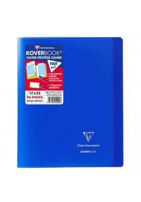 Zeszyt CLAIREFONTAINE Koverbook, A5+, francuska linia, 48 kart., 17x22cm, mix kolorów