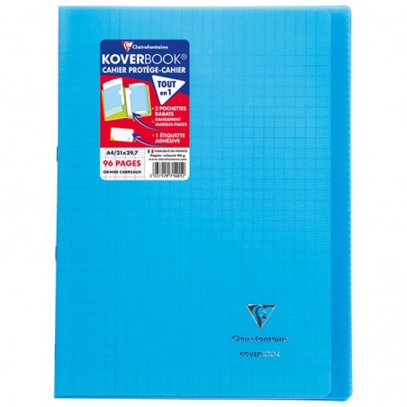 Zeszyt CLAIREFONTAINE Koverbook, A4, francuska linia, 48 kart., 21x29,7cm, mix kolorów