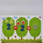 Tooky toy drewniana gra magnetyczna układanka montessori dla dzieci nauka liczenia owoce liczby 81 el.