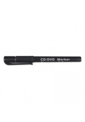 Marker do płyt CD/DVD DONAU, 0, 3-0,4mm, czarny