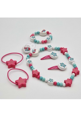 Tooky toy zestaw dla dziewczynki biżuteria spinki bransoletka gumki do włosów naszyjnik