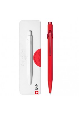 Długopis caran d'ache 849 claim your style, edycja 3, scarlet red, m, w pudełku, czerwony