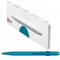 Długopis caran d'ache 849 claim your style, edycja 3, ice blue, m, w pudełku, niebieski