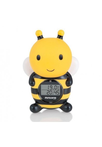 Termometr kąpielowy i pokojowy z zegarem-  pszczółka