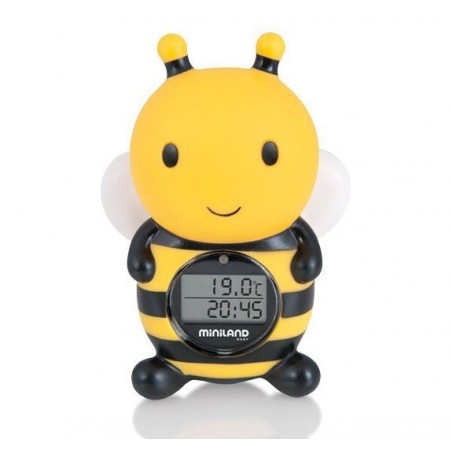 Termometr kąpielowy i pokojowy z zegarem-  Pszczółka