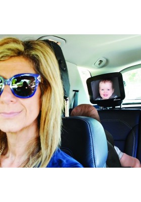 Regulowane lusterko do obserwacji dziecka w samochodzie
