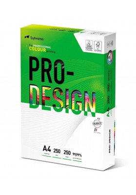 Papier ksero pro-design fsc, satynowany, klasa a++, a4, 168cie, 250gsm, 250 ark. - 4 szt