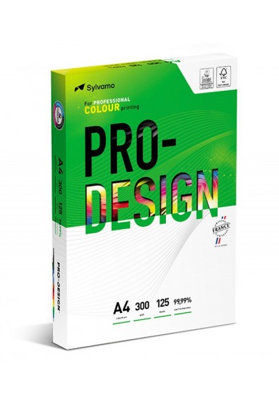 Papier ksero pro-design fsc, satynowany, klasa a++, a4, 168cie, 300gsm, 125 ark. - 6 szt
