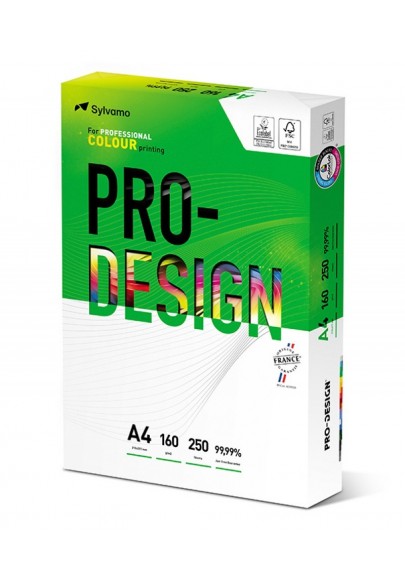 Papier ksero pro-design fsc, satynowany, klasa a++, a4, 168cie, 160gsm, 250 ark. - 5 szt