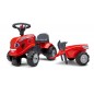 Falk traktorek baby mac cormick czerwony z przyczepką + akc. od 1 roku