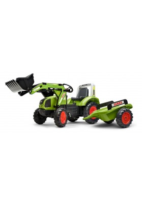 Claas Arion 430 Traktor na pedały z łyżką i przyczepką 1040AM Zielony FALK