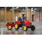 Falk traktorek red supercharger na pedały z przyczepką otwierany od 3 lat