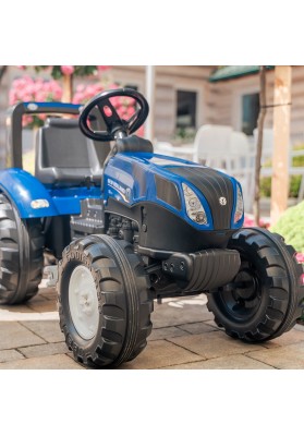 FALK Traktor na Pedały New Holland Duży z Przyczepką od 3 lat