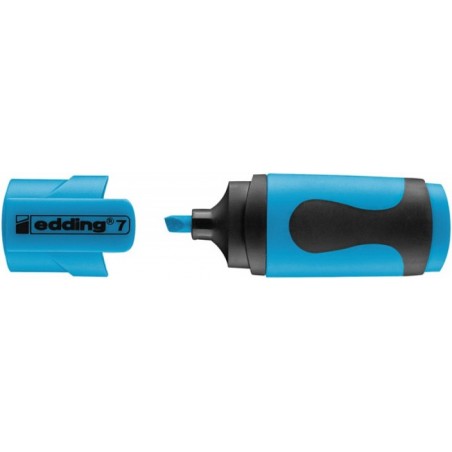 Mini zakreślacz e7/10 s edding, 1-3mm, opak. 10 szt., neon niebieski