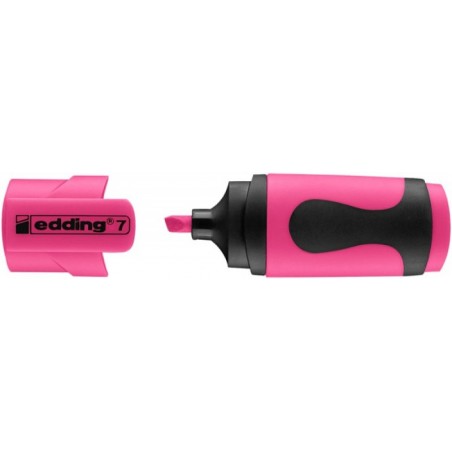 Mini zakreślacz e7/10 s edding, 1-3mm, opak. 10 szt., neon różowy