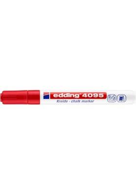 Marker kredowy e-4095 edding, 2-3mm, czerwony - 10 szt