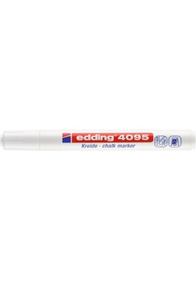 Marker kredowy e-4095 edding, 2-3mm, biały - 10 szt