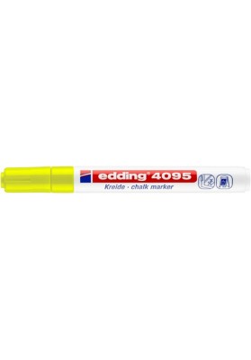 Marker kredowy e-4095 edding, 2-3mm, neon żółty - 10 szt
