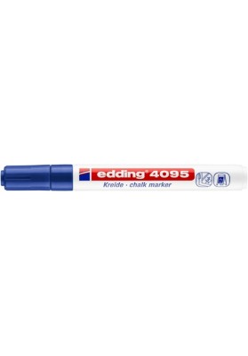 Marker kredowy e-4095 edding, 2-3mm, niebieski - 10 szt
