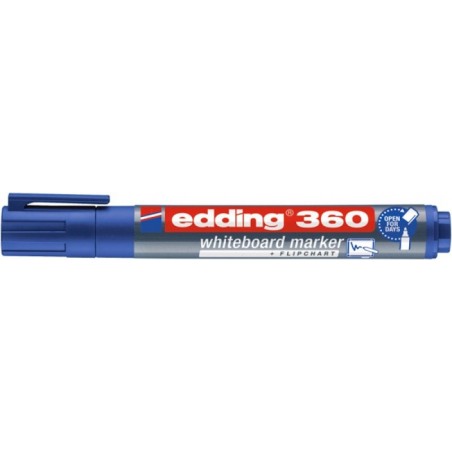 Marker do tablic e-360 edding, 1,5-3mm, niebieski - 10 szt