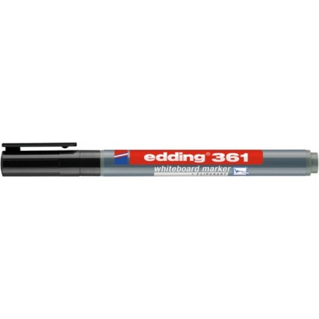 Marker do tablic e-361 edding, 1mm, czarny - 10 szt