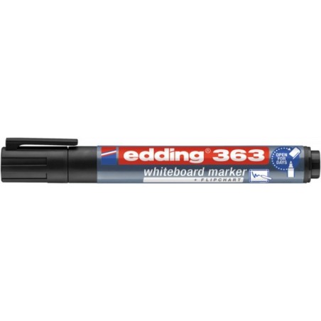 Marker do tablic e-363 edding, 1-5mm, czarny - 10 szt
