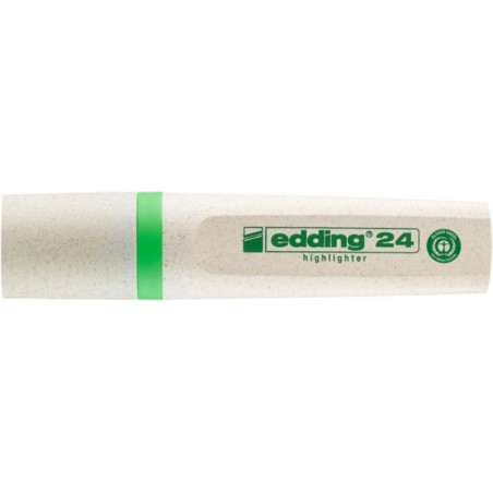 Zakreślacz e-24 edding ecoline, 2-5mm, jasnozielony - 10 szt