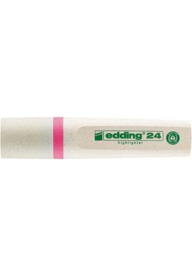 Zakreślacz e-24 edding ecoline, 2-5mm, różowy - 10 szt