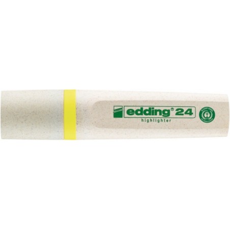 Zakreślacz e-24 edding ecoline, 2-5mm, żółty - 10 szt