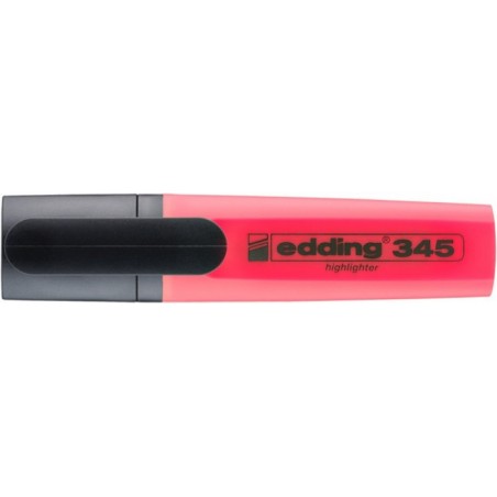 Zakreślacz e-345 edding, 2-5mm, czerwony - 10 szt